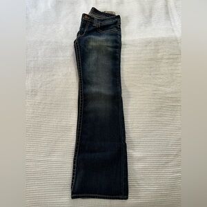 Big Star Women’s Dark Low Rise Blue Boot Cut Jeans